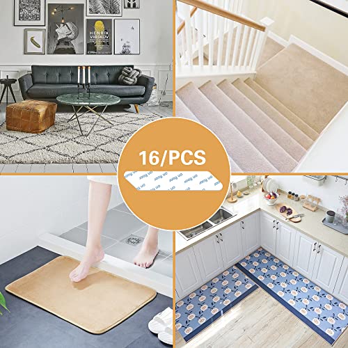 Sollifa SOLLIFA16 Rug Tape,16 Pcs Dual Sided Washable Removable Rug Stopper Grip Your Area Rug thumb #5