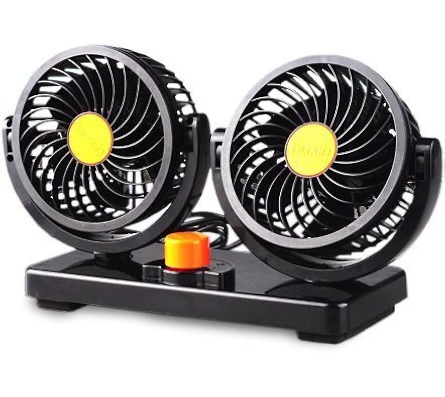ツインファン Amazon.co.jp: 360° 角度 調節 車載 扇風機 ツイン ファン