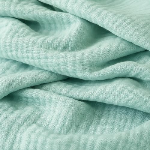 Image of Newton Baby Deluxe Crib Sheet - Ultra-Soft Breathable Organic Cotton Fitted Crib Sheet | Thicker & Softer Design | Machine Washable Baby Bedding | Aqua Mint