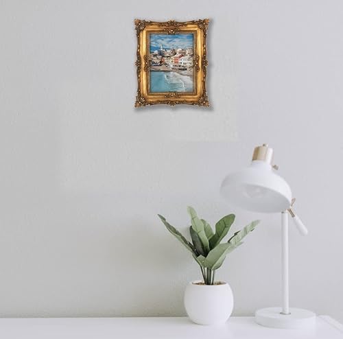 8×10 Vintage Picture Frame, Ornate Bronze Photo Frames With Mat Antique Gold Picture Frames With Glass Front For Tabletop Wall Hanging (8×10 Inch, Bronze Gold) #TOP4
