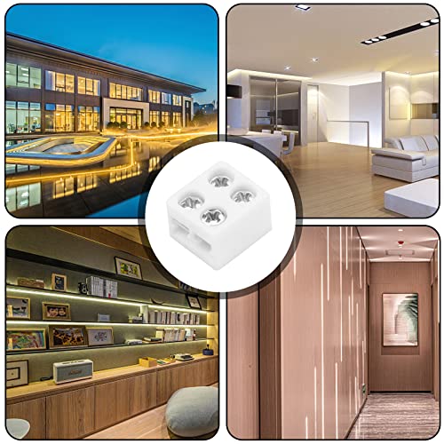 Solderless Led Light Strip Connectors: Led Strip Connectors 25 Pack Waterproof Led Tape Light Connectors With Screwdriver 2 Pin Led Light Connectors For 5V 12V 24V Decorate #TOP6