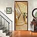 WZKED Adesivi per Porte Interne 3D Idee per Le Scale del Palazzo Adesivo per Porte in Vinile Autoadesivi Murali Impermeabili Camera da Letto Complementi Arredo Casa Poster 90x210Cm