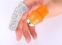 Vista 8 de Cuchillo de pulgar de silicona para jardín, cuchillo de dedo-herramientas de corte de recolección de plantas (L)