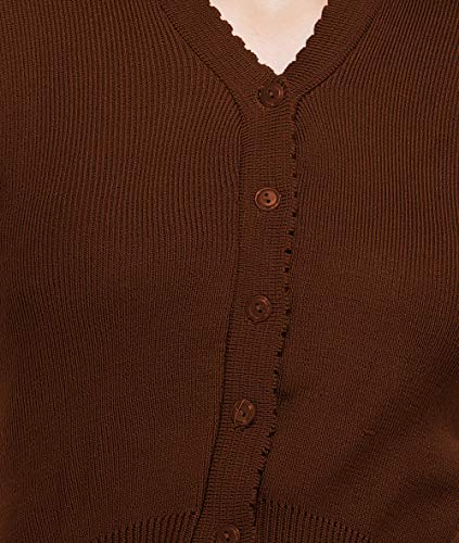 Image of Women Winter Wear V-Neck Full Sleeves Regular Fit Woollen Blouse