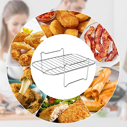 Rack para fritadeira Air Fryer – Rack aço inoxidável | Suporte para fritadeira Air Fryer | Bandeja p