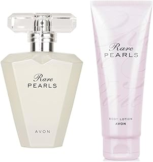 Rare Pearls Eau de Parfum and Body Lotion Set - with notes of lush greens, pearlescent flowers and musk - Set of 2 includes - Rare Pearls Eau de Parfum 50ml, and Body Lotion 150ml