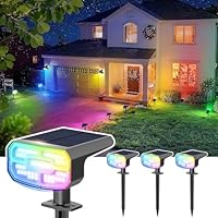 4-Pack Daminy Color Changing Solar Spot Lights only .99: eDeal Info