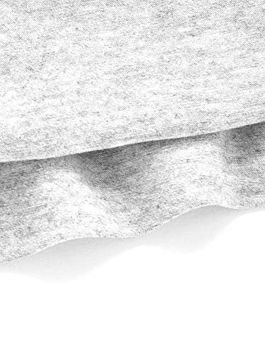 Sweatyrocks Women's Short Sleeve T Shirt Graphic Print Distressed Crop Top Gesture Light Grey Large #TOP4