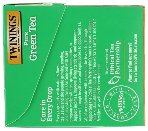 Image of Twinings Green Tea, 1.48 Ounce Box 20 individual tea bags