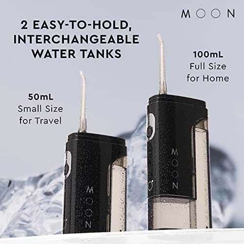 MOON Water Flosser for Teeth Cleaning and Gum Health, Cordless and Rechargeable with Two Irrigator Tank Sizes for Easy Travel, Co-Created with Odell Beckham Jr. - Thumbnail 7