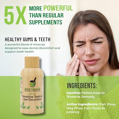 BestMade Natural Products Toothache & Nerve Support in Jaw | Helps Ease Tooth Sensitivity and Oral Discomfort Following Dental Work | Bio23 | Pellets - Thumbnail 2