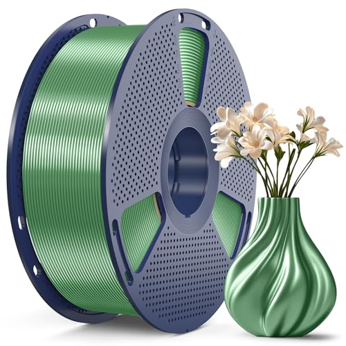 Image of SUNLU 3D Printer Silk Filament,Shiny Silk PLA Filament 1.75mm, Smooth Silky Surface, Great Easy to Print for 3D Printers, Dimensional Accuracy + /- 0.02mm, Silk Bronze 1KG