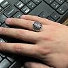 Solid 925 Sterling Silver La Galibe Illallah Written Islamic Men's Ring