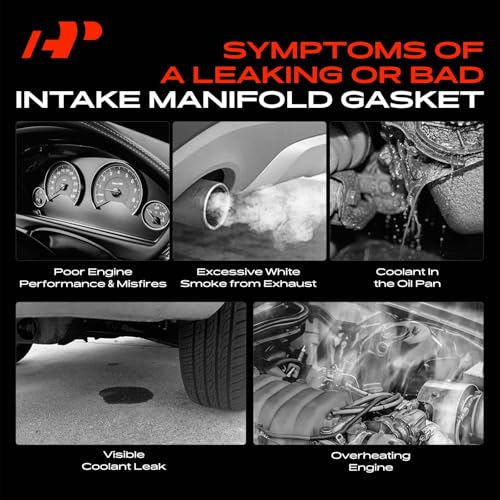 Image of A-Premium Upper Fuel Injection Plenum Gasket Set Compatible with Mazda