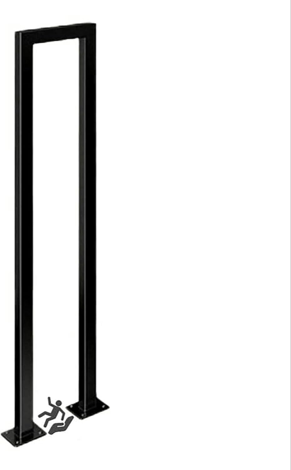 AMNOOL Metal Pipe Staircase Handrail, Rustic Industrial Pipe Handrail, Stair Railings Retro Style Handrail Set, Indoor & Outdoor Deck Hand Rail/Golden/75Cm-*1