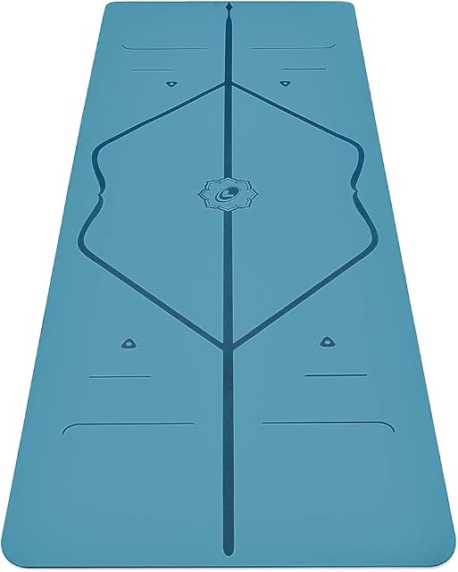 Liforme Travel Yoga mat  Patented Alignment System, Warrior-like Grip, Non-slip, Eco-friendly and Biodegradable, Ultra-lightweight, Sweat resistant, Long, Wide and Thick