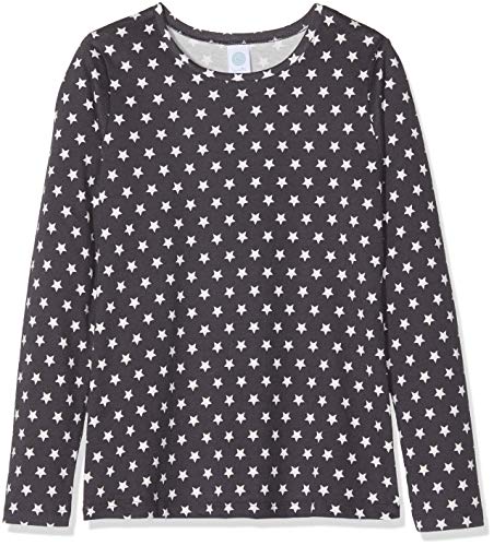 Sanetta Shirt Maglia Pigiama, Grigio (Dark Slade 1770.0), 140 cm Bambina