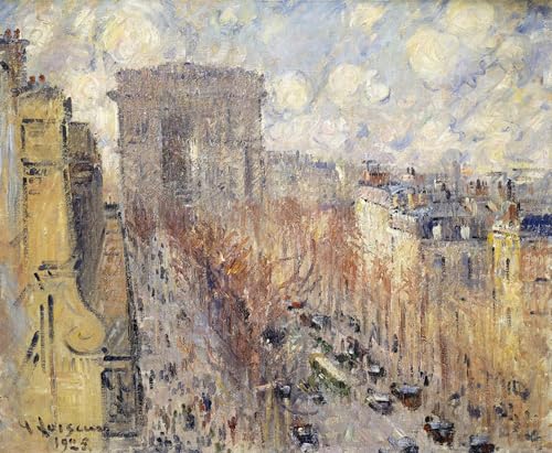 Poster Gustave Loiseau Avenue Friedland Graffiti pour un Salon Contemporain 60x90cm