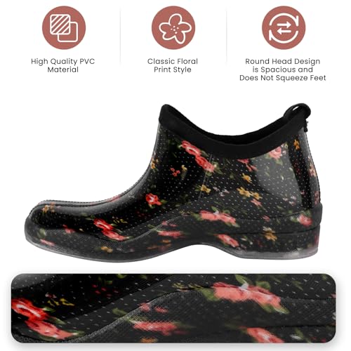 DaeRainy Womens Rain Boots Ankle Waterproof Garden Rainboot3