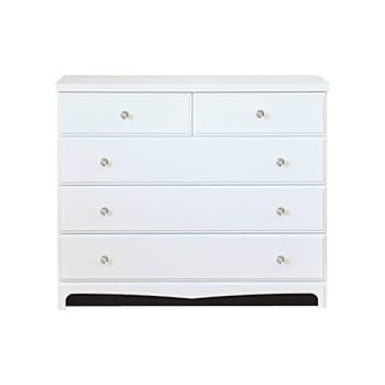 姫系ホワイト5段チェスト アンティークホワイト 5段ハイチェスト｜おしゃれ家具・姫系