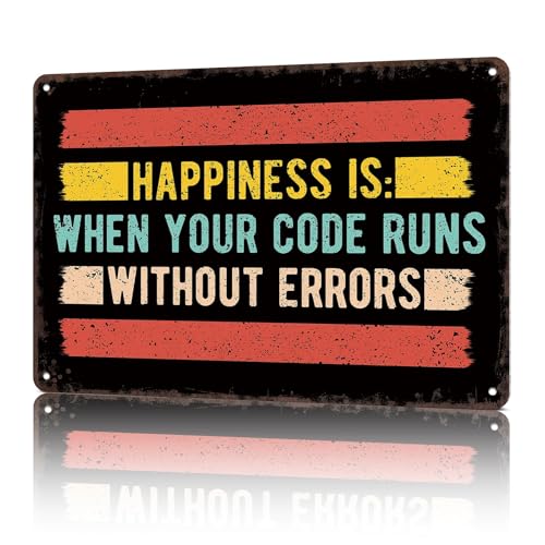 Vintage Metal Signs Happiness Is When Your Cod Funny Tin Sign Poster Wall Art For Home Room Bedroom Office Decor 8x12inch