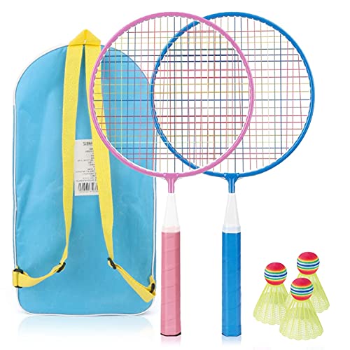 Relaxdays Set Badminton Con Borsa, 2 Palline Robuste, Volano Per Bambini & Adulti, Sport Da - Foto 8