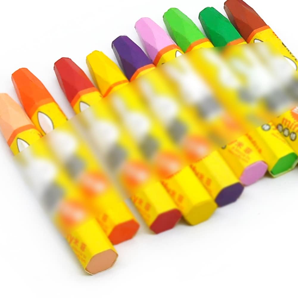 ASFD Drawing pens Washable Colorful Sticks Bright Oil Painting Sticks Children's Painting Crayons Water-Soluble Crayons Colour pens