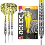 Target Darts Bolide 90% Tungsten Swiss Point Steel Tip Darts Set of 3, Barrel 03, 26 Grams | Featuring Pro Grip Dart Stems, Number 6 Dart Flights, Swiss Points | Professional Darts