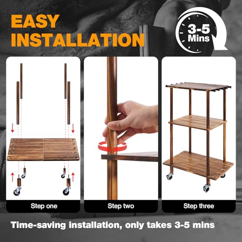 Ghosthorn Suportes de vara de pesca para garagem, suporte para vara de pesca, comporta até 10 varas,