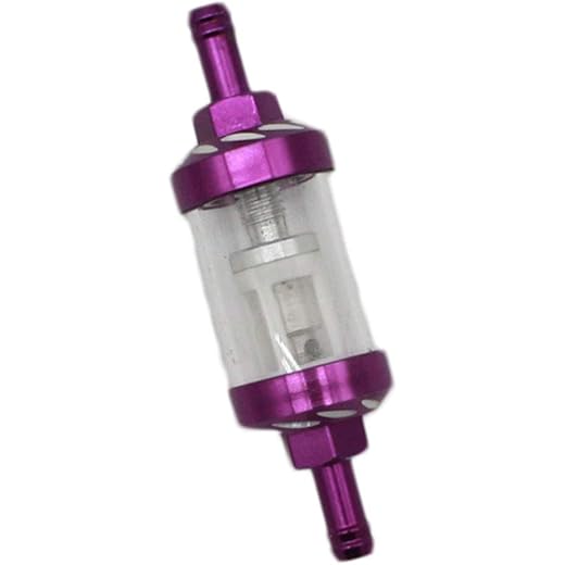 CNC Gas Fuel Filter Purple 8mm