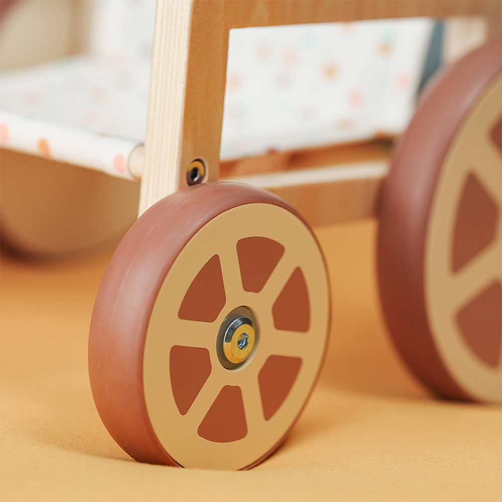 Miniland Fauteuil Roulant en matériaux écologiques pour poupées jusqu'à 38 centimètres. Inclusion.