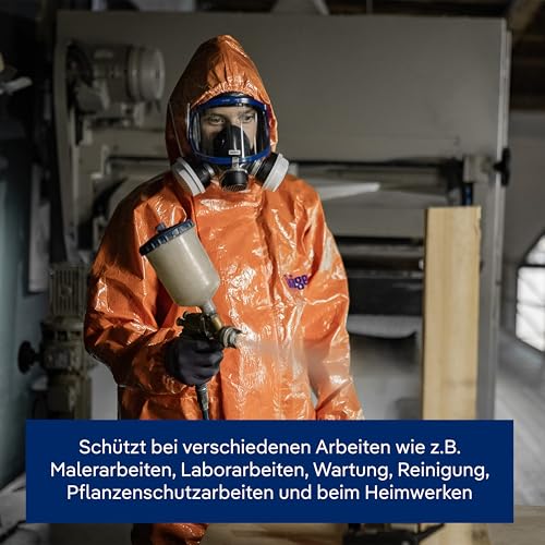 Dräger SPC 4400 CLF begrenzt wiederverwendbarer Schutzanzug gegen Staub und Flüssigkeiten | hohe Beständigkeit gegen Lack & Chemikalien | Gr. XL