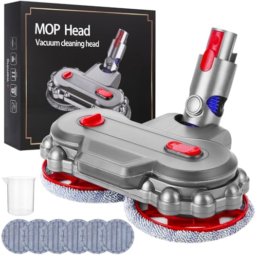 Wischaufsatz für Dyson V7/V8/V10/V11/V15 Staubsauger Staubsauger Ersatzteile für Dyson Elektrischer Bodenwischer mit Abnehmbarer Wassertank Füllbehälter & 6 Ersatzpads