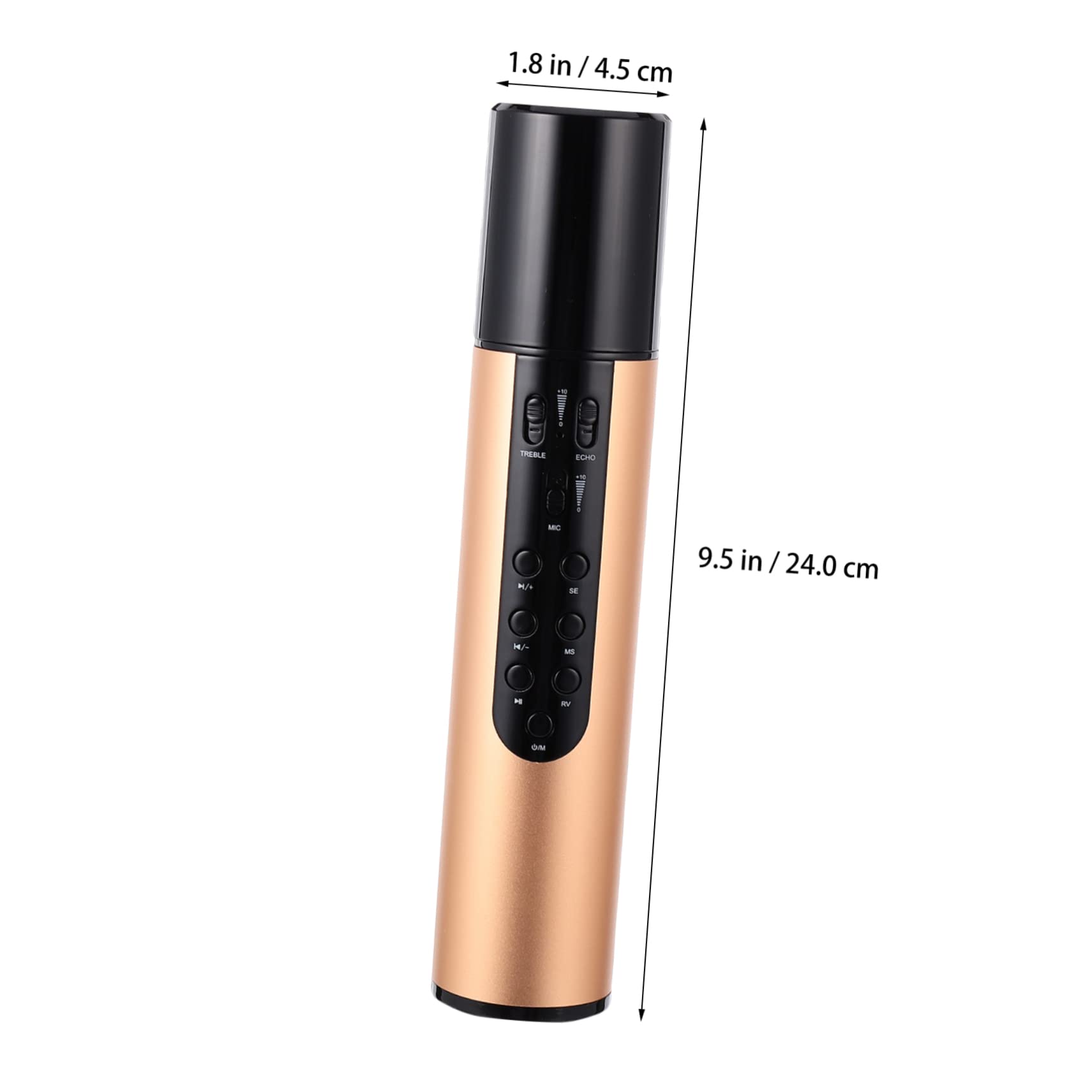 YARNOW Micrófono Inalámbrico Dorado Batería de 2600mah y Aleación de Aluminio, Multifuncional para Amplificar Sonido en Reuniones y Conferencias