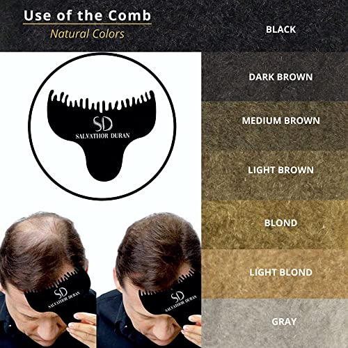 Hair Fibres Salvathor Duran 25 g - Kit 3 Units (Fibers + Applicator + Hairline Comb) - Hair Fibre (Dark Brown) - Image 4