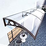 ✅ Toldo de dosel versátil: este dosel de puerta se puede utilizar para protegerse de la lluvia, la nieve, el sol y el viento. Puede instalarlo en su puerta de entrada, puerta trasera, balcón, porche, ventana, vitrinas, etc.