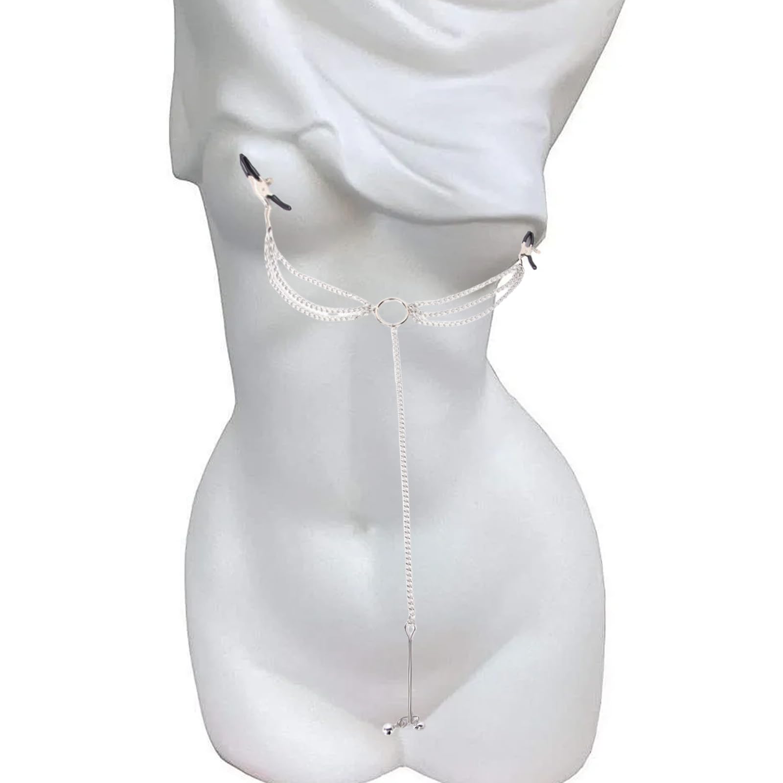 Sexy capezzolo clip collana morsetti per le donne corpo regolabile seno morsetti gioielli per coppie gioco piacere