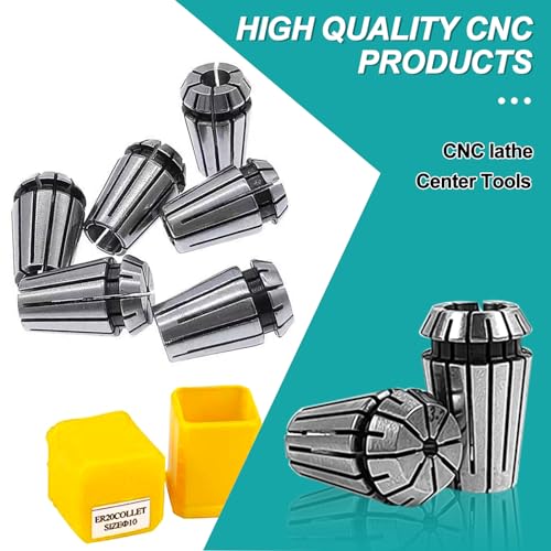 11 Stücke ER16 Spannzangen Set, Spannzange 1-10mm, 65mm Spannzangenfutter Set mit Box, Elastische Spannzange Spannbuchse, für CNC Graviermaschine und Fräsdrehwerkzeug