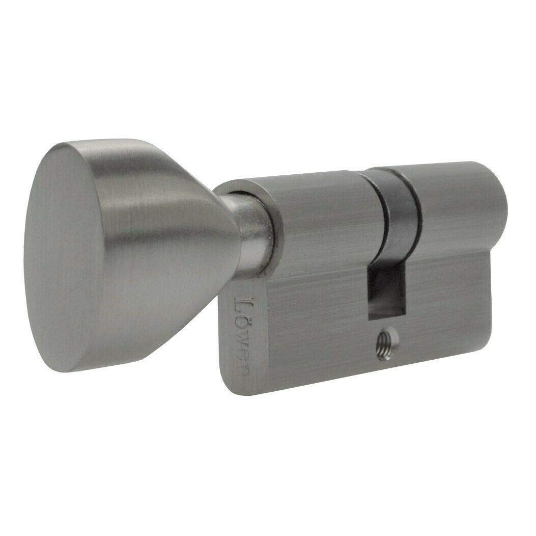5x gleichschliessend Tür Zylinder 60mm Knaufzylinder 30/30 mit 10x Schlüssel KSN