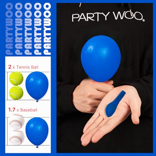 Image of PartyWoo Royal Blue Balloons 50pcs of 5 Inch Dark Blue Latex Balloons for Wedding Baby Shower Gender Reveal Anniversary Graduation Under The Sea Men Birthday Bachelorette Party Decorations Blue-Y5