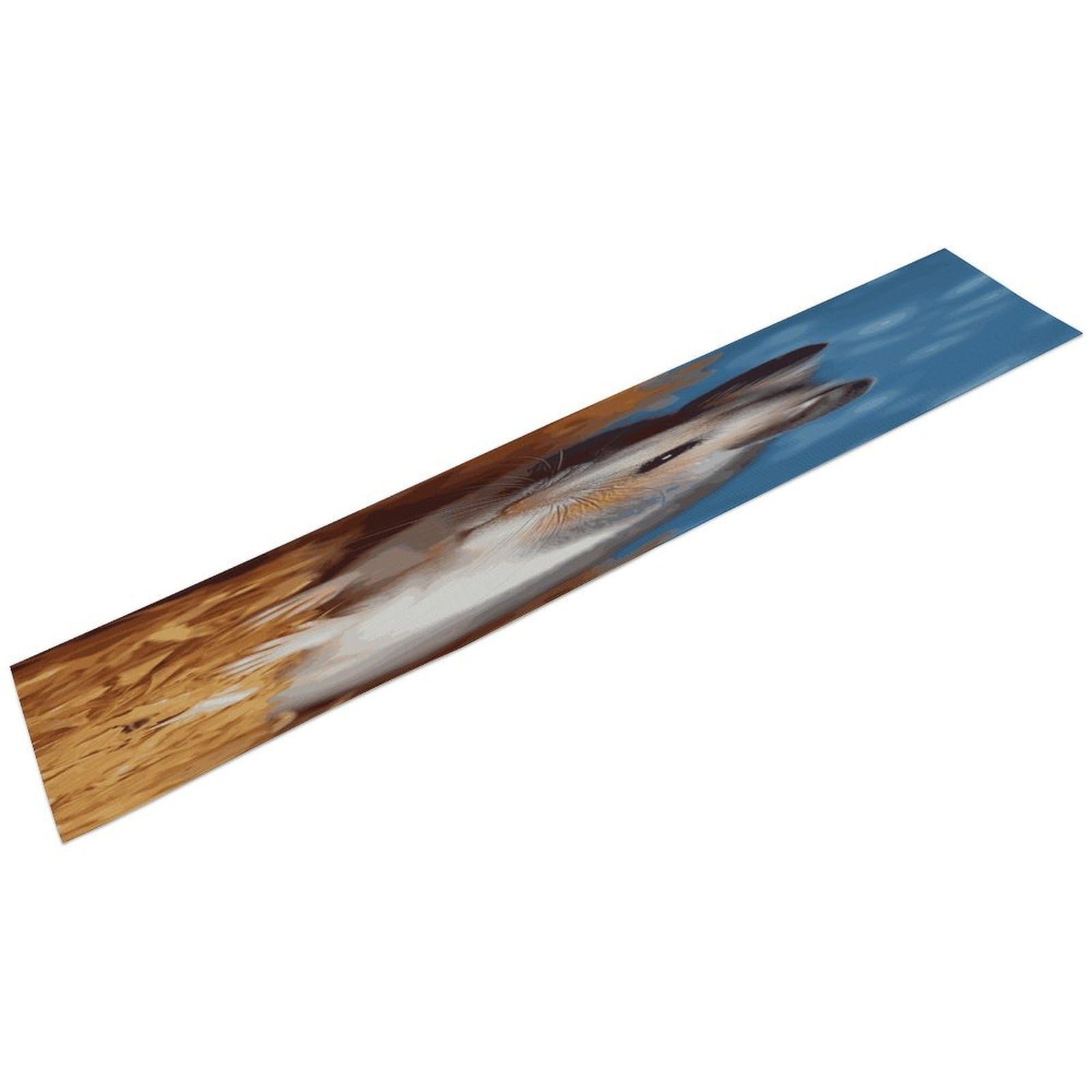 Btcowzrv Style Hamster Linen Table Runner 72.4 Inches Long, Machine Washable Table Runner For Party Kitchen Dining Table Coffee Holiday Party Decor, 13.4"X72.4"