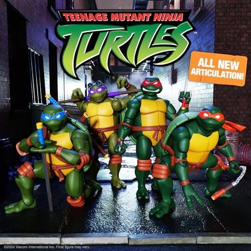 Super7 ULTIMATES! Teenage Mutant Ninja Turtles Leonardo - 7" TMNT Action Figure with Accessories Classic Cartoon Collectibles and Retro Toys image 5