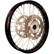 Warp 9 MX Complete Rear Wheel - Billet Hub with Black Painted Rim 19x2.15"