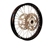 Warp 9 MX Complete Rear Wheel - Billet Hub with Black Painted Rim (19x2.15