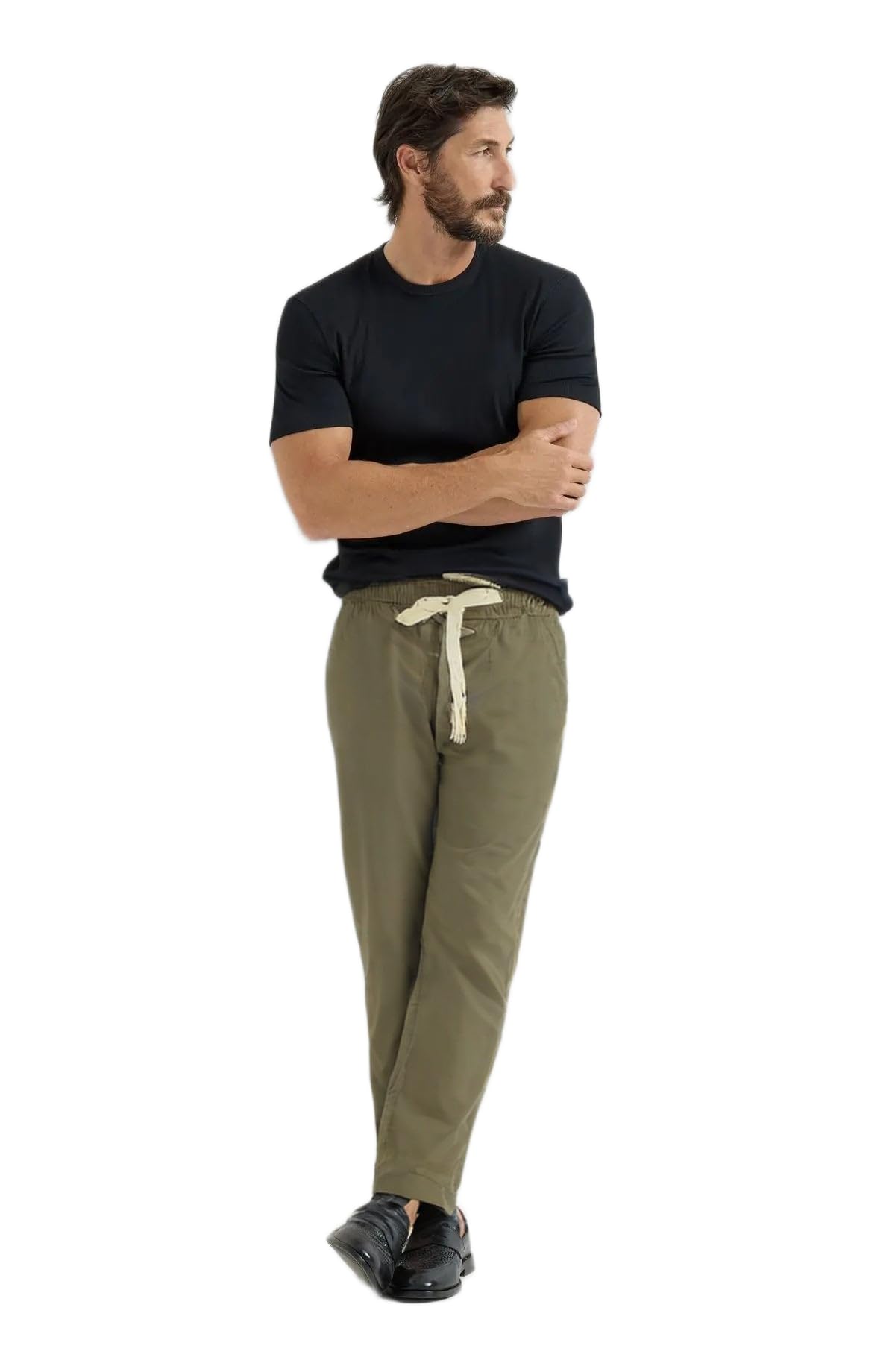 Men Linen Trouser, Dull-Brown, Size 36-image-35