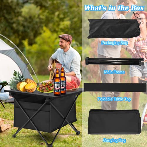 YSSOA-Portable-Folding-Aluminum-Alloy-Table-with-High-Capacity-Storage-and-Carry-Bag-for-Camping-Traveling-Hiking-Fishing-Beach-BBQ-Small-Black