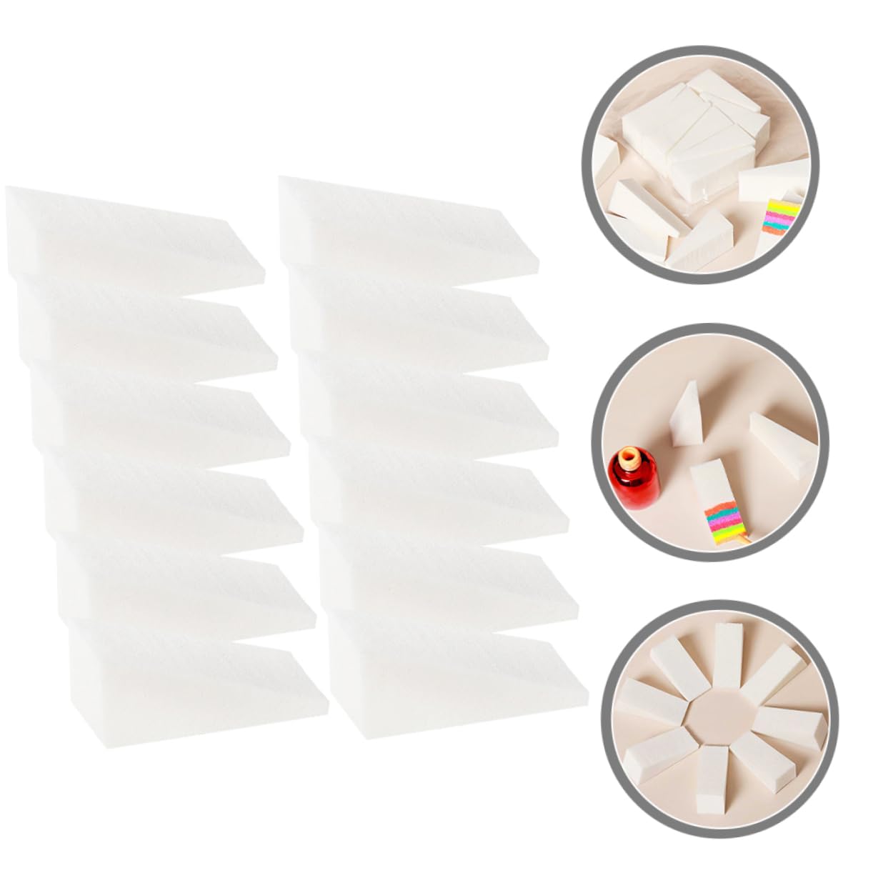 90pcs French Manicure Kit Nail Art Stamping Tools Sponge Nail Stamper for Diy