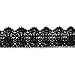 Trimscraft 3-1/2 Inches Wide in Black Cotton Embroidered Eyelet Lace Trim Ribbon for Garment Home Decor DIY Craft Supply by 5 Yards