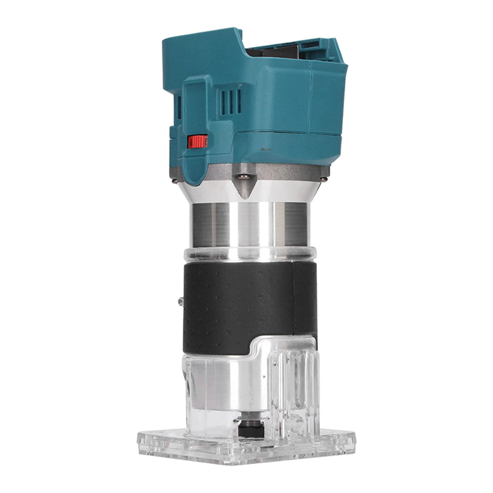 Recortadora inalámbrica para carpintería, router de corte de madera sin escobillas de 18 V con batería de iones de litio y control de 6 velocidades, empuñadura ergonómica y base de