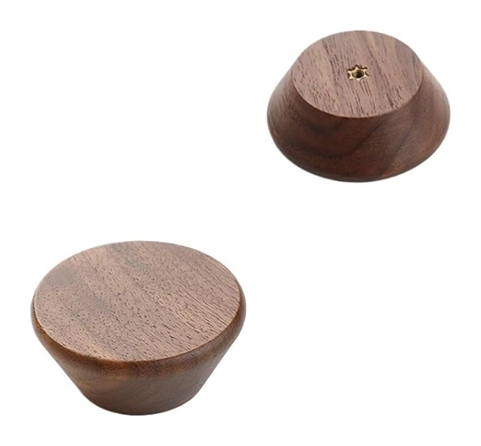 Opeximatun 8pcs Wooden Cabinet Drawer Knob Single Hole 45x20x45mm(B)